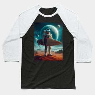 Intergalactic Surfer Baseball T-Shirt